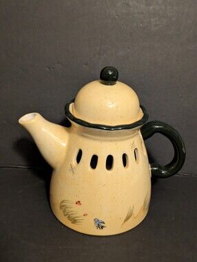 Teapot Home Decor Tea Light Or Jar Candle Topper 7.5 x 7.5